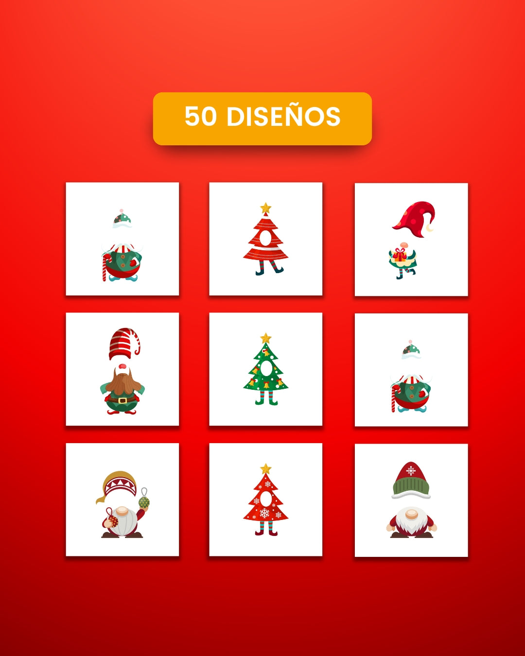 50 Plantillas Navideñas para tu rostro