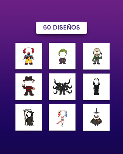 PLANTILLAS HALLOWEEN ROSTROS